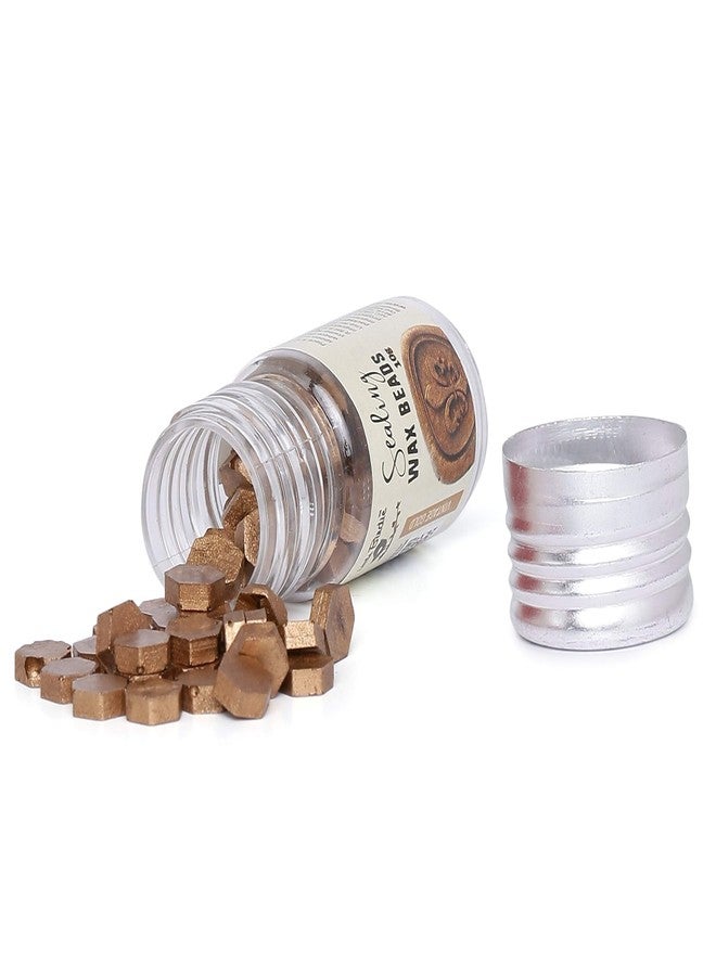 itsy-bitsy Itsy Bitsy- Sealing Wax Beads - Vintage Gold, 10g, 1 Bottle - Image 2